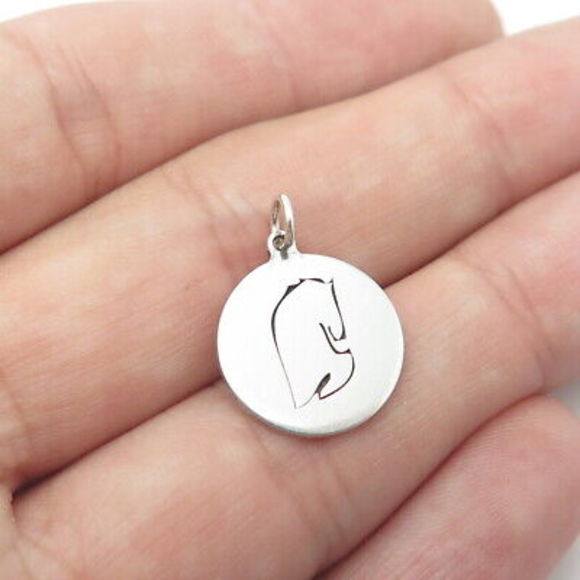 Jewelry - TWO IN TOWN 925 Sterling Silver USA Frisky Horse Charm Pendant